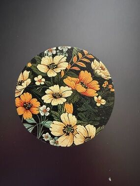 Car / Dining Coaster One Size Floral Design
